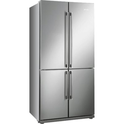 Smeg FQ60XP Four Door Frost Free Fridge Freezer with Convertible Compartment in Silver Smeg FQ60XP Four Door Frost Free Fridge Freezer with Convertible Compartment in Silver